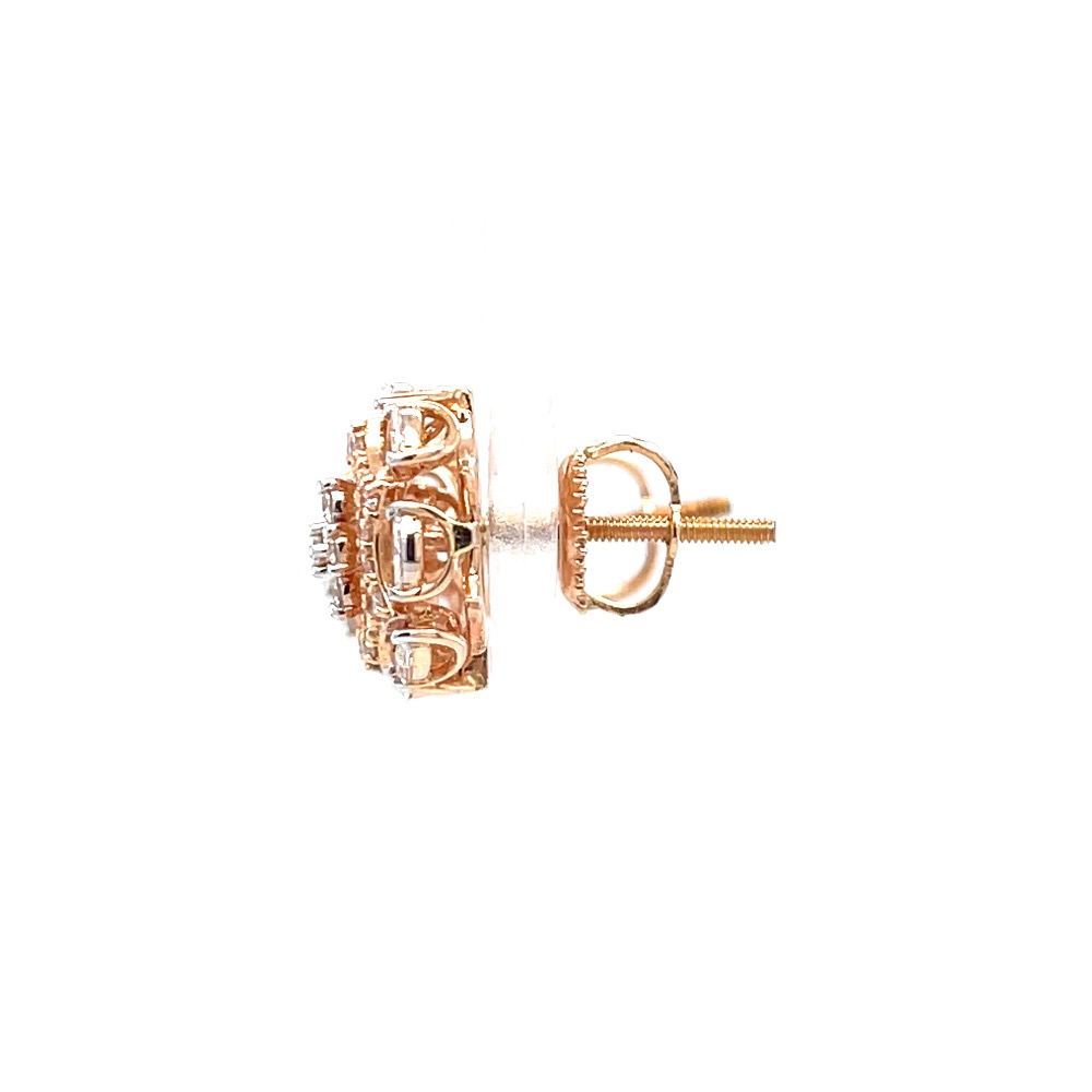 Seven diamond stud with fancy bracket in vvs quality diamonds - Image 4
