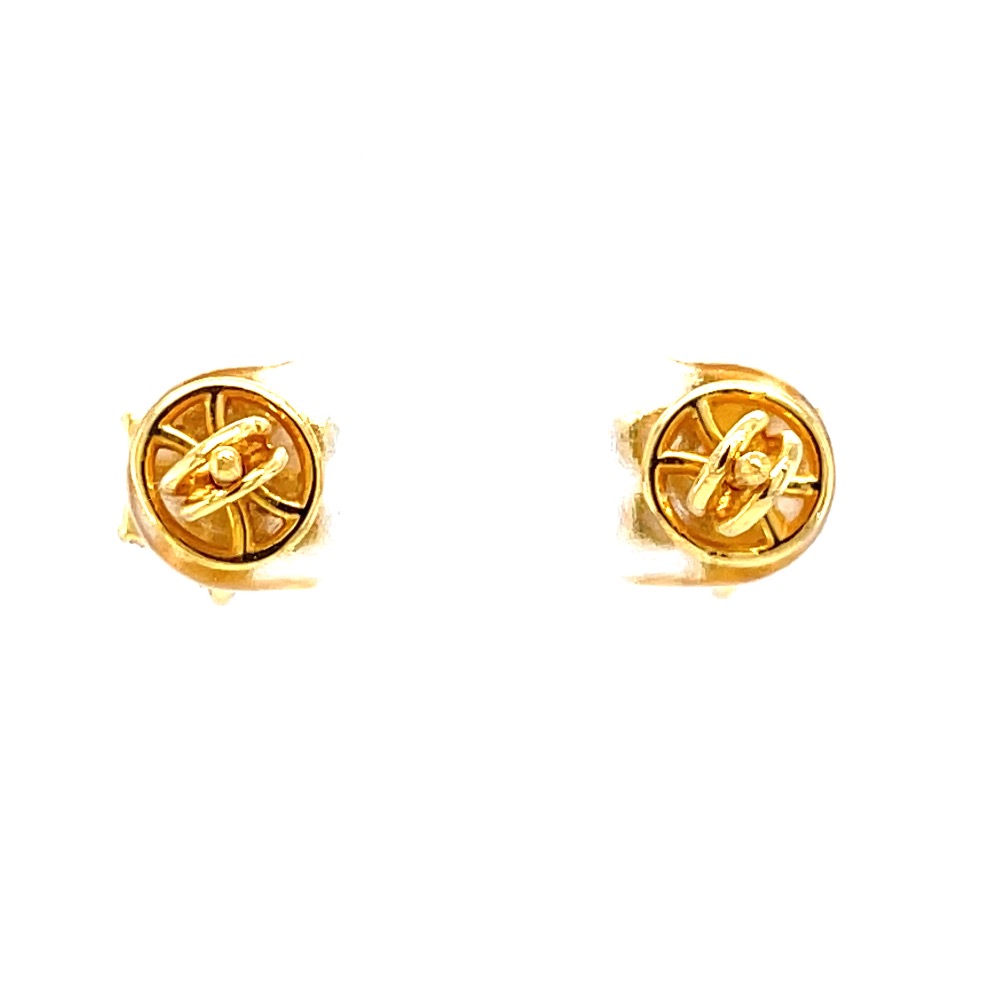 Seven diamond traditional maharashtrian kudi in yellow gold - Image 5