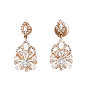 Latkan with flower using marquise pear and round diamonds 0top104