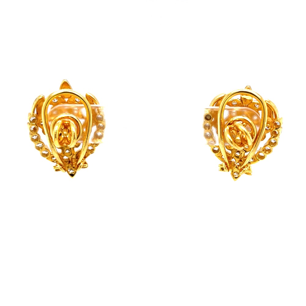 Traditional diamond earrings inspired by auspicious kalash 9top149 - Image 5