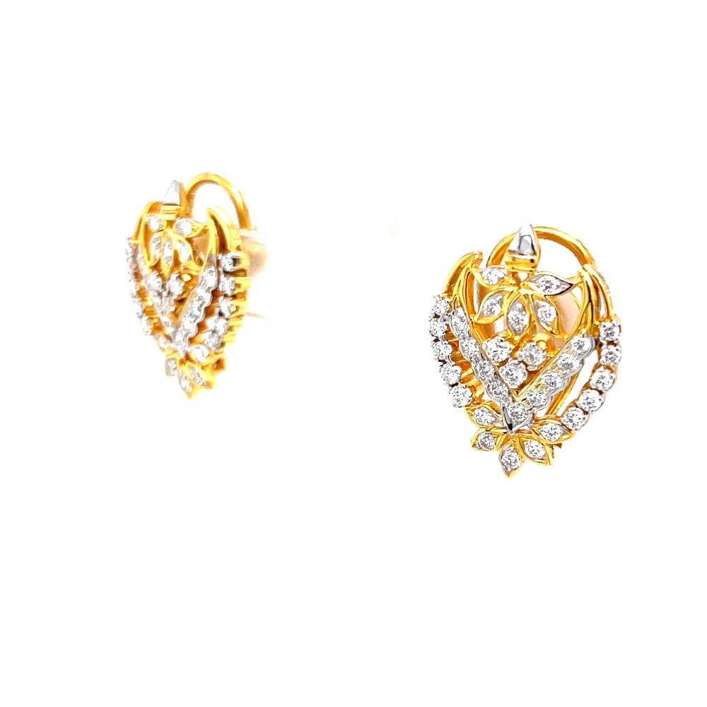 Traditional diamond earrings inspired by auspicious kalash 9top149 - Image 3