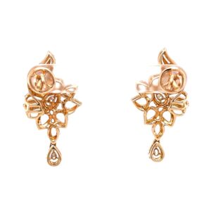 Suspendisse diamond earrings with drop in 18k rose gold 9top102