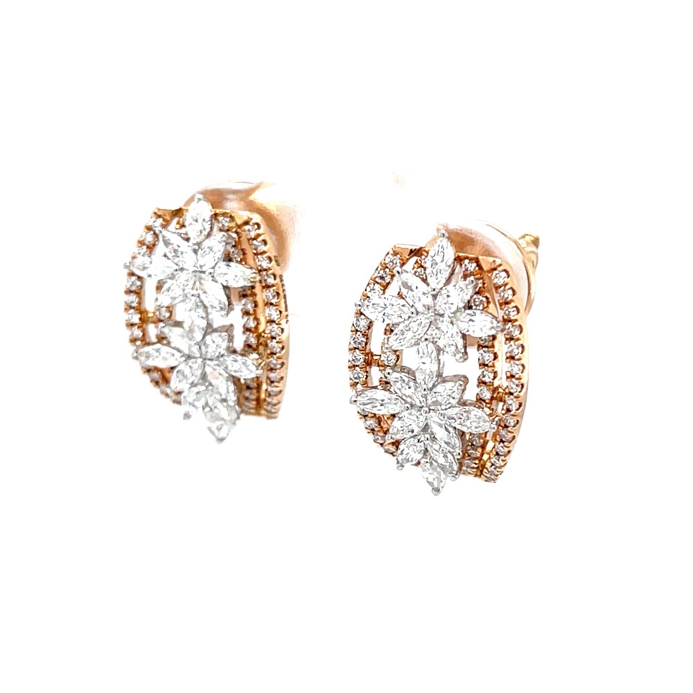 Two flower with four lines half bali in diamonds 9top32 - Image 3
