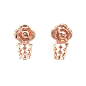 Charmant diamond bali in 18k rose gold in prong setting 9top17