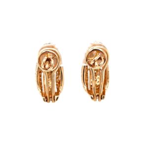 Schön ear diamond loops with swirling parallel lines 8top191