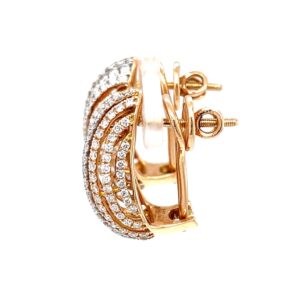 Schön ear diamond loops with swirling parallel lines 8top191