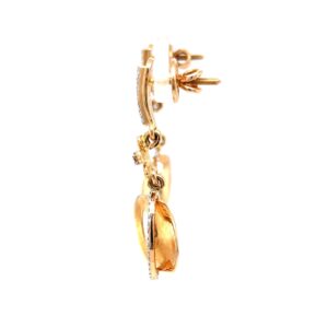 Étonnante dangling earrings with centre piece flower 8top123