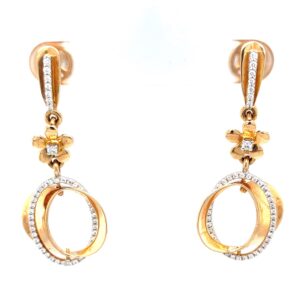 Étonnante dangling earrings with centre piece flower 8top123