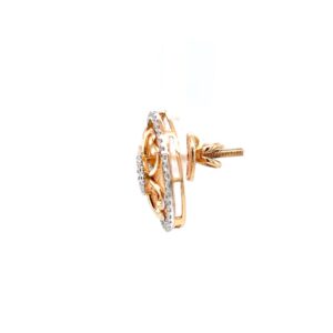 Jamila Dual Circle Premium Diamond Earring Jewellery 8TOP107