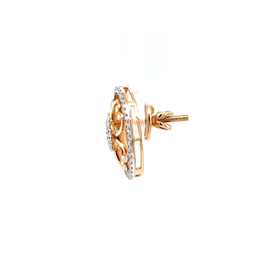 Jamila Dual Circle Premium Diamond Earring Jewellery 8TOP107 - Image 4