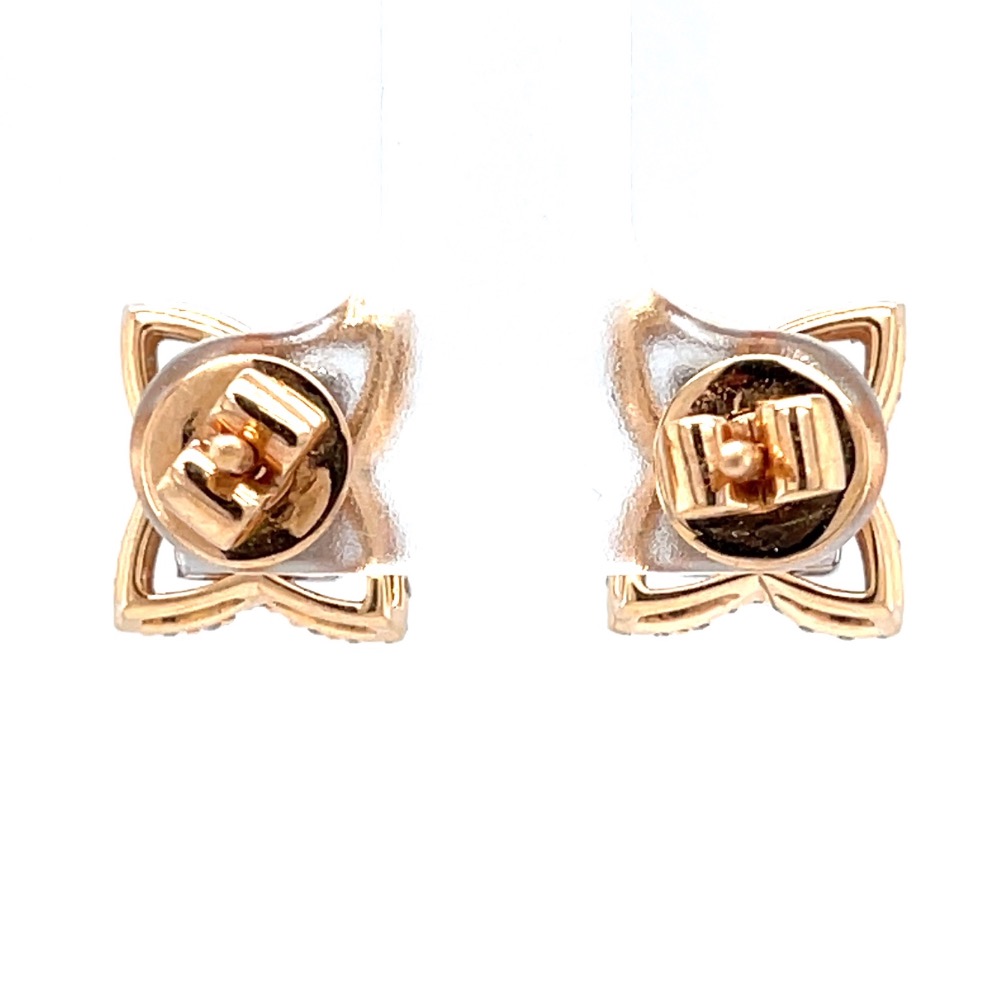 Emerald cut pressure set with butterfly wings diamond earrings 8top30 - Image 5