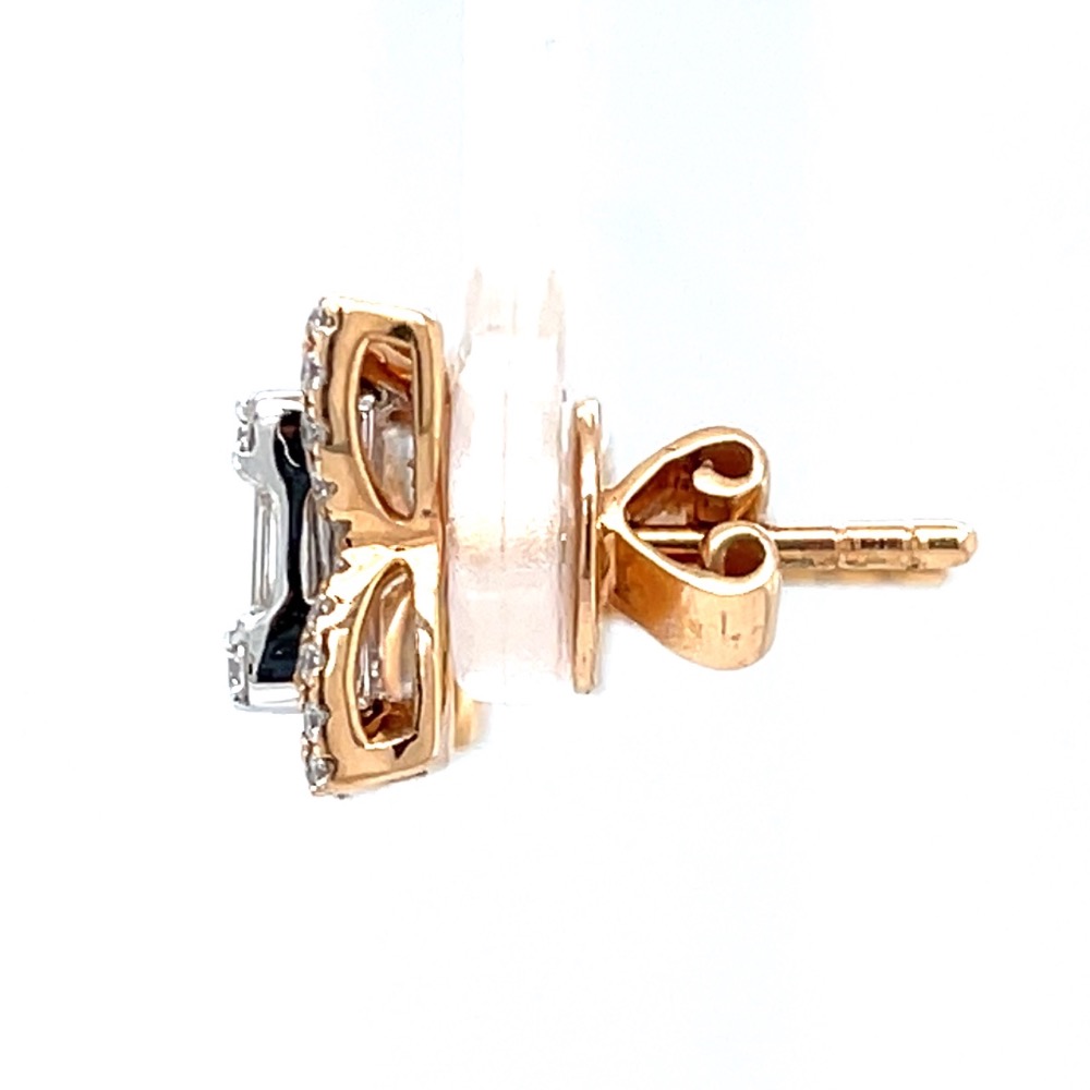 Emerald cut pressure set with butterfly wings diamond earrings 8top30 - Image 4