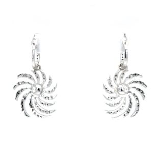 Chakri inspired drop with pearl & bali in hallmark white gold 8top14