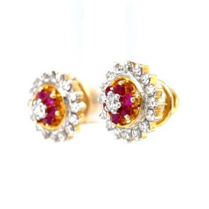 Ruby & diamond traditional vati maharashtrian kudi 7top74