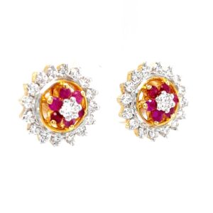 Ruby & diamond traditional vati maharashtrian kudi 7top74