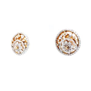 Flower Motif with Circular Design in Premium Quality Diamond 7TOP125