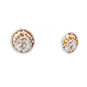 Flower Motif with Circular Design in Premium Quality Diamond 7TOP125