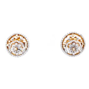 Flower Motif with Circular Design in Premium Quality Diamond 7TOP125