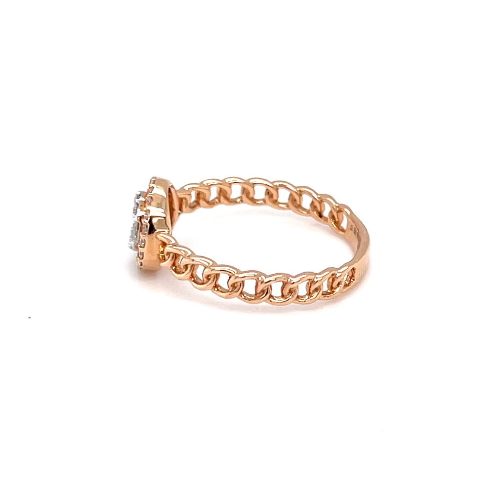 Cuban band diamond ring with baguette pressure set - Image 4