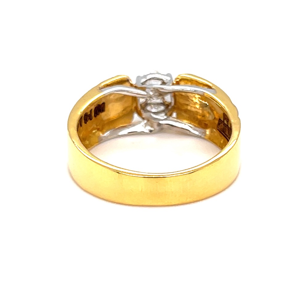 Pressure setting solitaire look diamond ring - Image 5