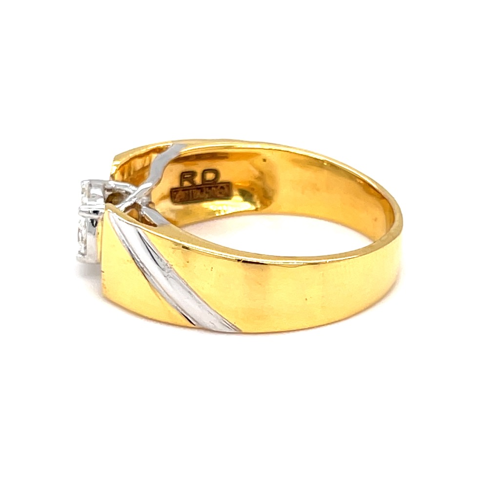 Pressure setting solitaire look diamond ring - Image 4
