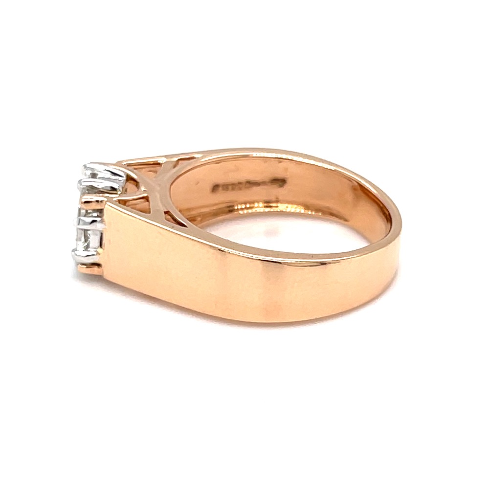 Eva cut diamond classic engagement ring for solitaire look - Image 4