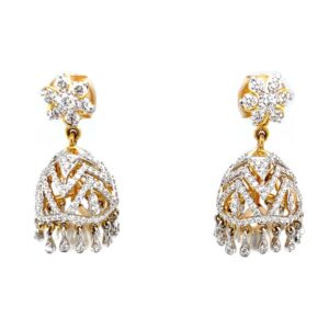 Jhumkis for Special Occasion with Premium Quality Diamonds 6TOP185