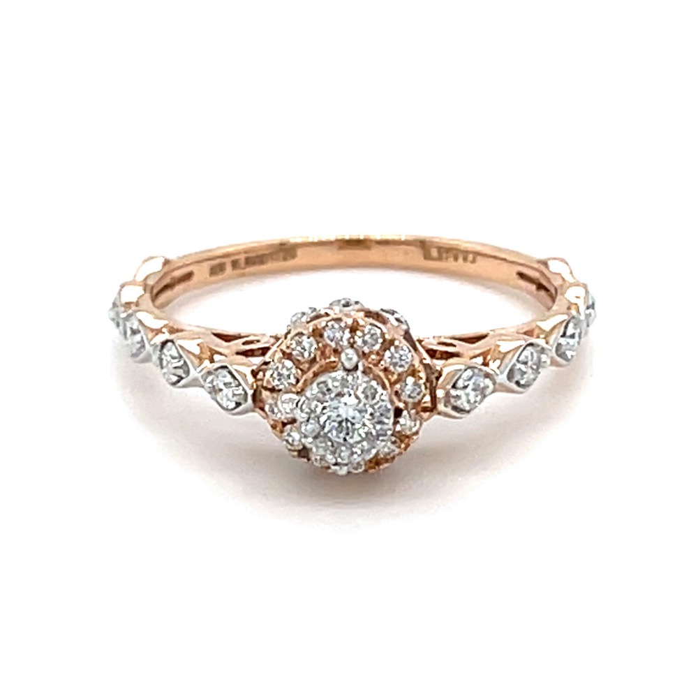 Pressure Setting Ring with Marquise Shape on Band 0LR168