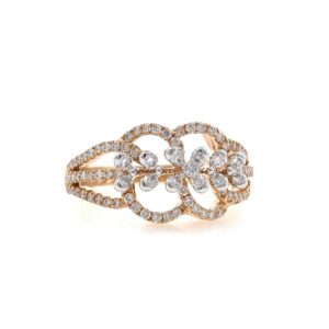 Nitidus diamond Ring for Ladies in 18k Rose gold - 3.610 grams - VVS EF 0.61 carat - 0LR65