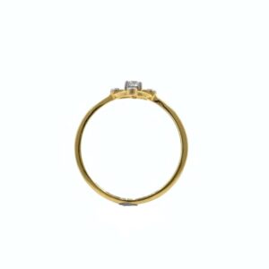 Solitaire Diamond Ring for Everyday use in 18K Yellow Gold - 1.310 gms - VVS EF 8 cents - 0LR62
