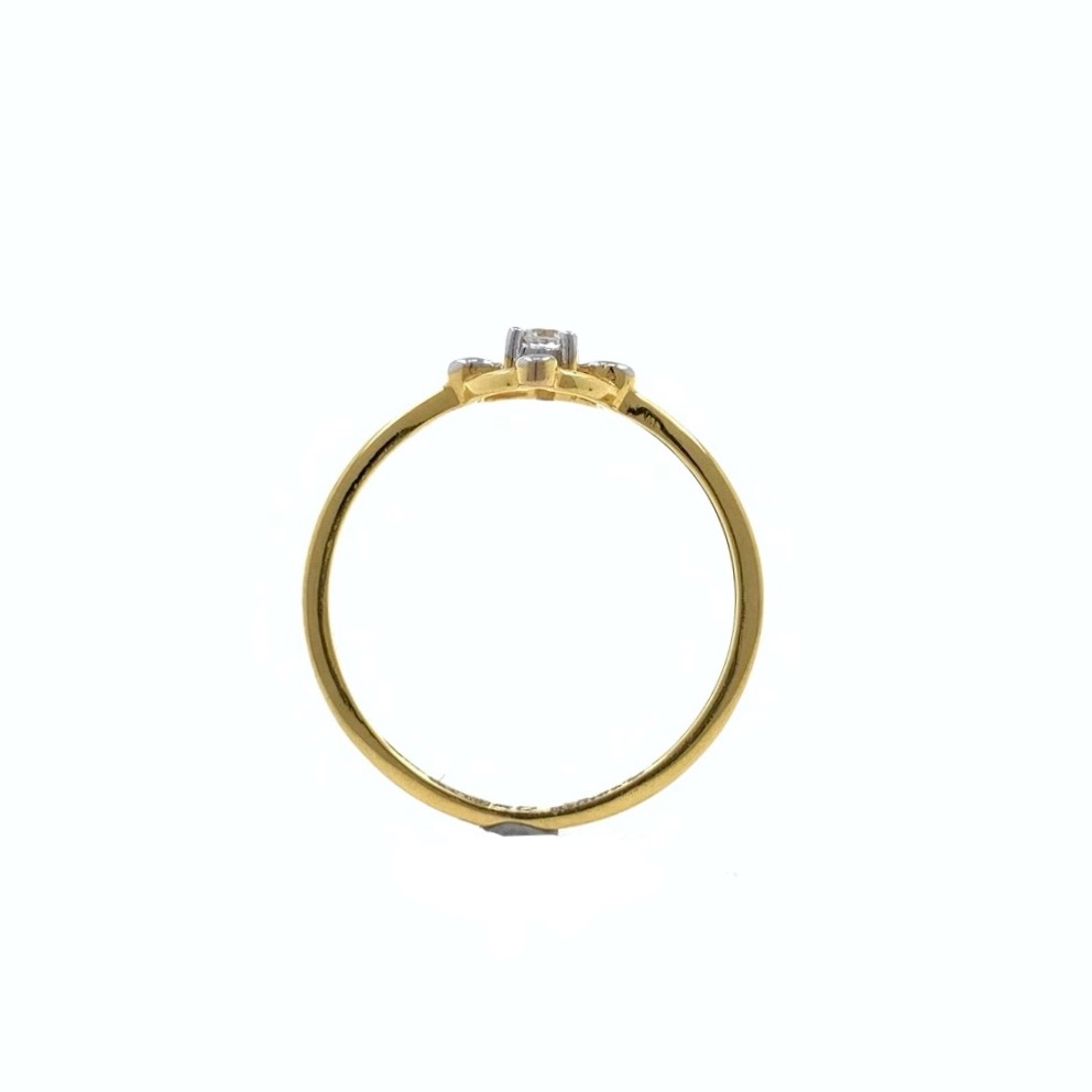 Solitaire Diamond Ring for Everyday use in 18K Yellow Gold - 1.310 gms - VVS EF 8 cents - 0LR62 - Image 5