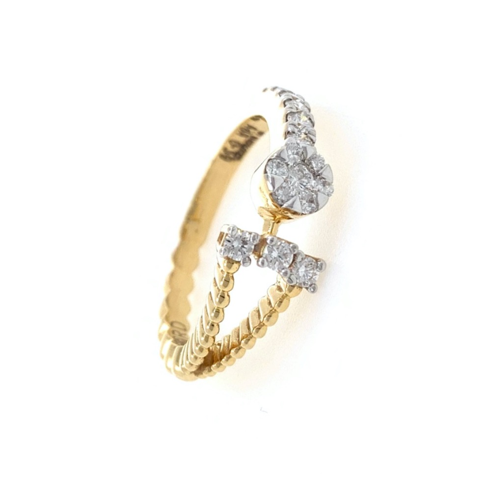 Mignonne Diamond Ring in 18k Yellow Gold - 3.770 grams - VVS EF 0.39 carats - 0LR61