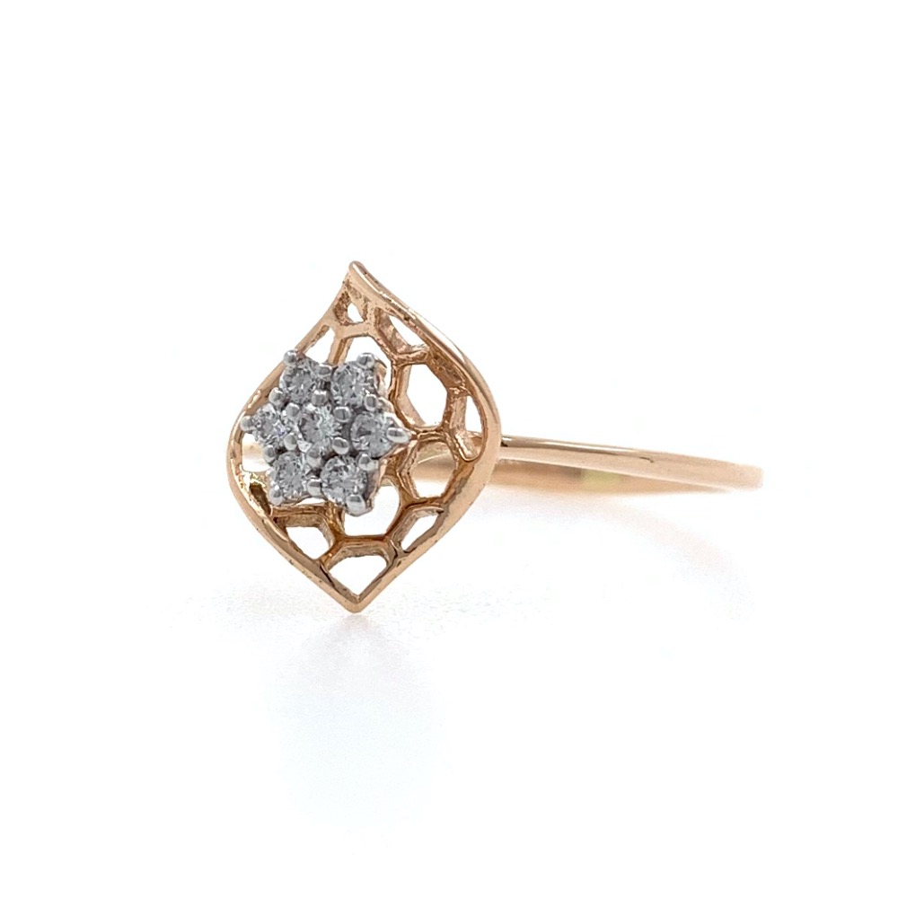 Flower with Gold Petal in 18k Rose Gold - 1.740 grams - VVS EF - 0.13 carats - 0LR55 - Image 4