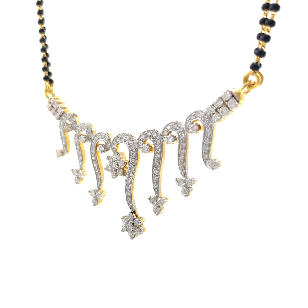 Swirls With Flower Diamond Tanmaniya In 14k Yellow Gold 2.26 Carats 7DHP58 - Image 3