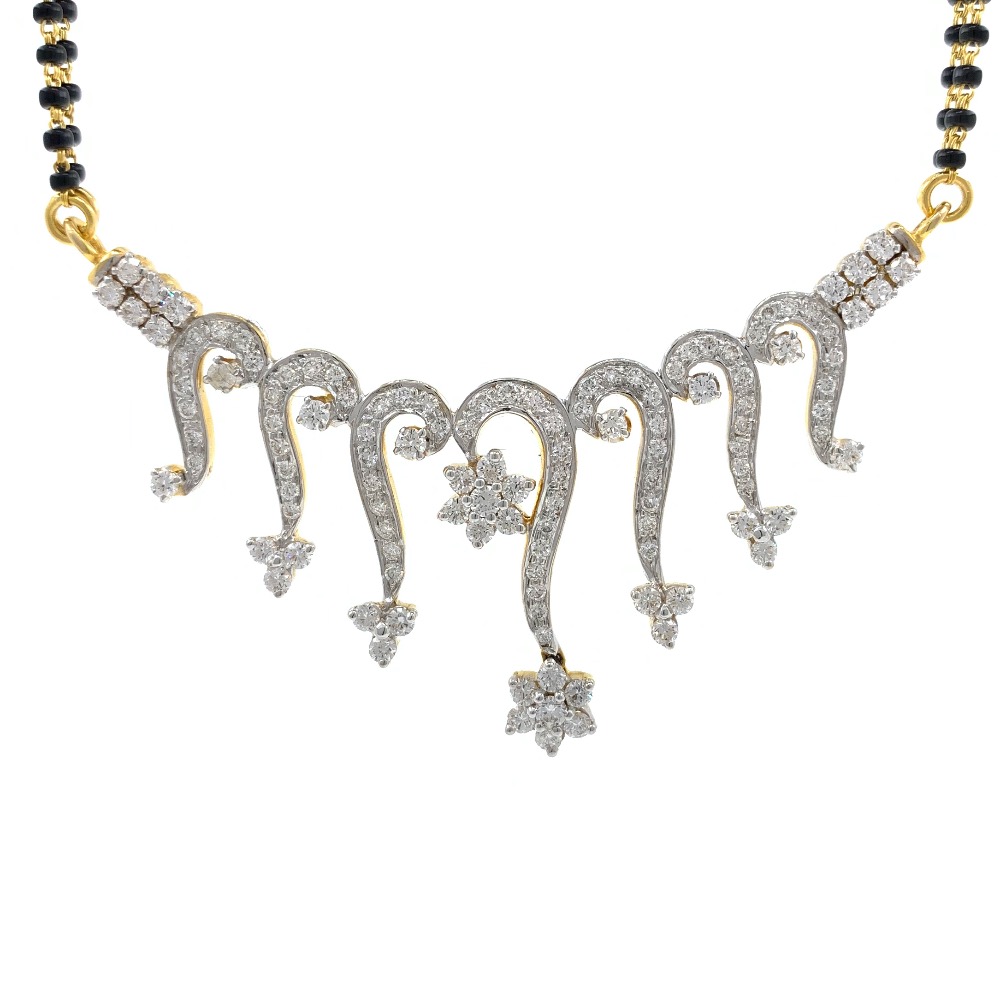 Swirls With Flower Diamond Tanmaniya In 14k Yellow Gold 2.26 Carats 7DHP58 - Image 2