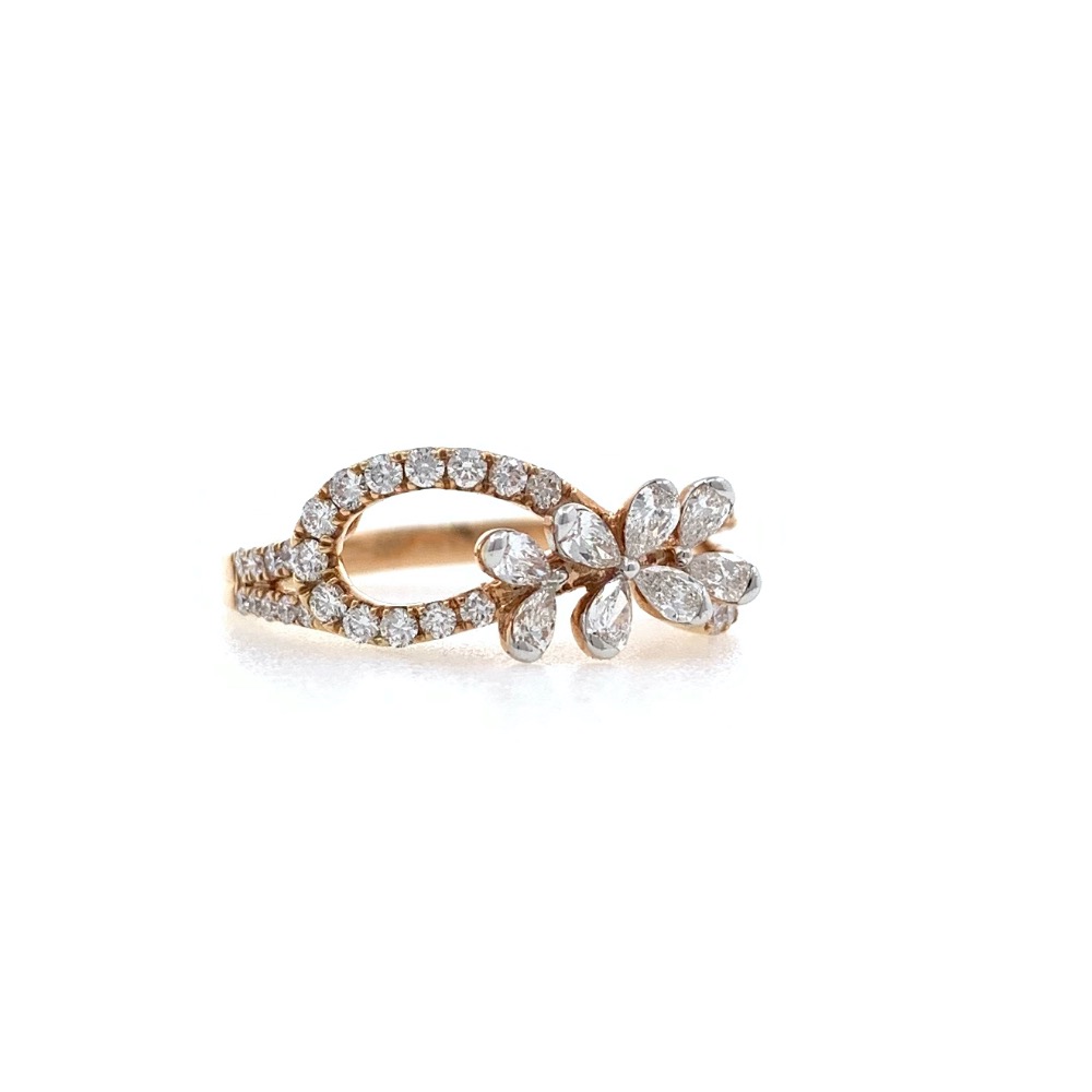 Slatko Diamond Ring in 18k Rose Gold 0LR22 - Image 3