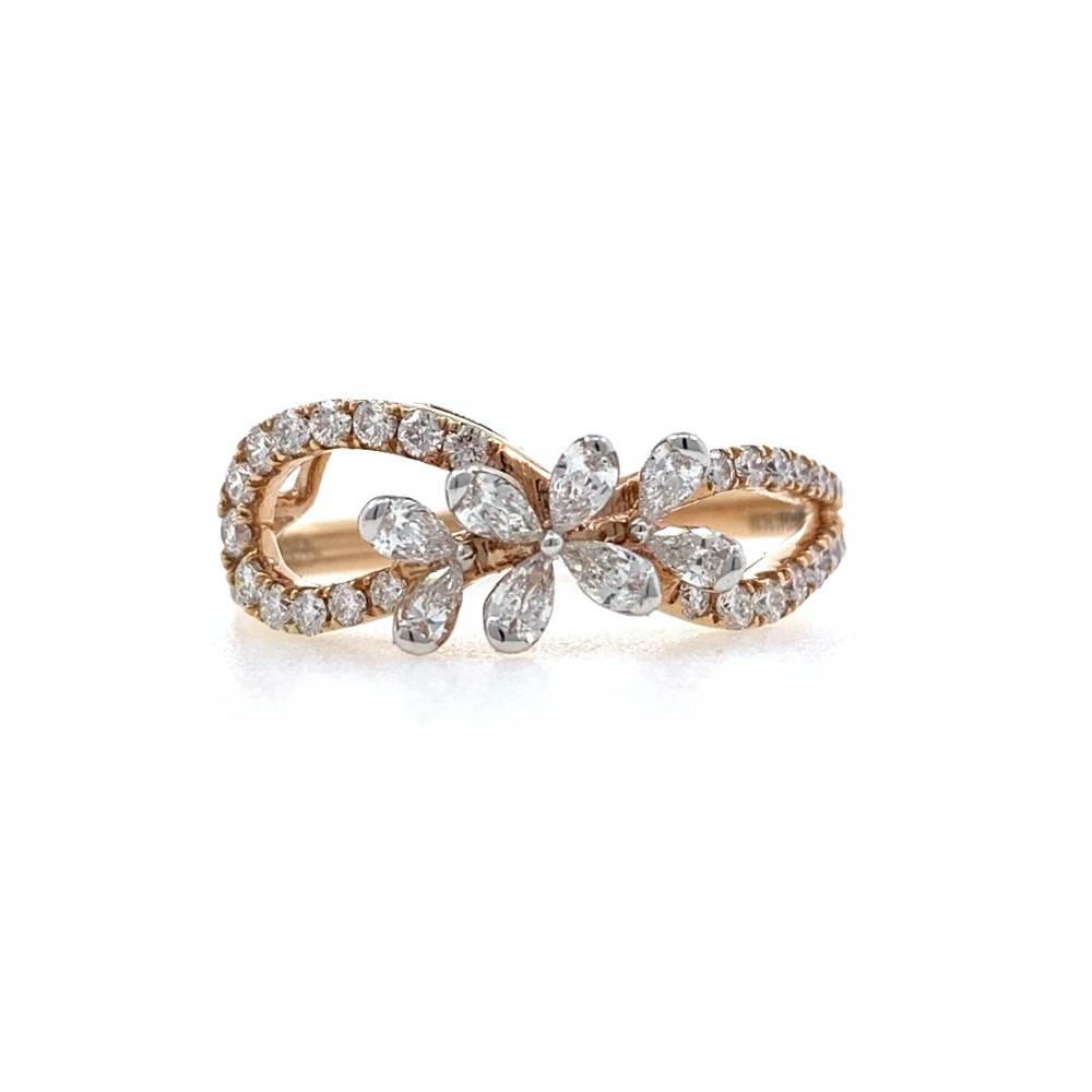 Slatko Diamond Ring in 18k Rose Gold 0LR22 - Image 2