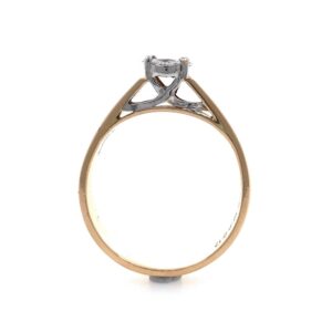 Pressure setting gents ring in 18k rose gold 0gr4