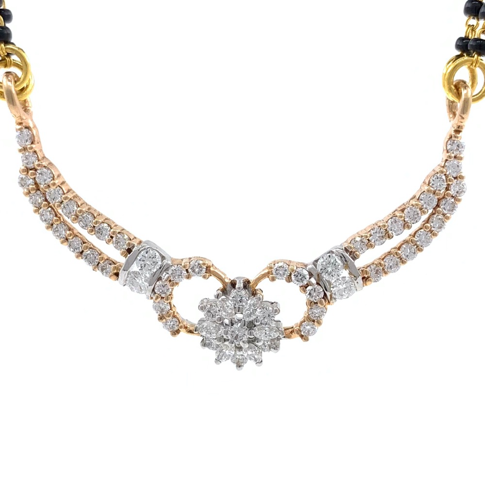 Flower diamond Tanmaniya in 18k rose Gold 6DHP107 - Image 2