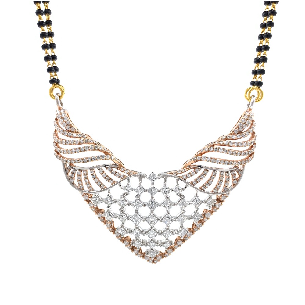 Checkers inspired diamond tanmaniya in 18k rose gold 6dhp97