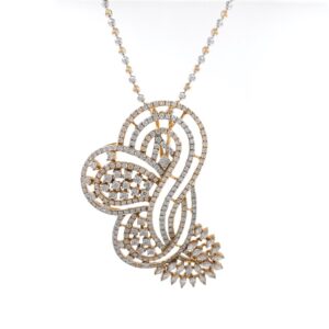 Étourdissante designer diamond pendant in 18k rose gold 9shp23
