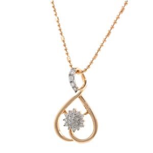 Delicada Flower Pendant ???? in 18k Rose Gold 9SHP9