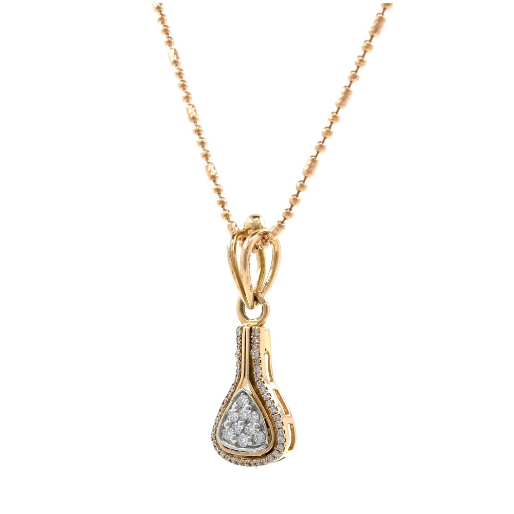 Jeune diamond pendant in rose gold 8shp62 - Image 4
