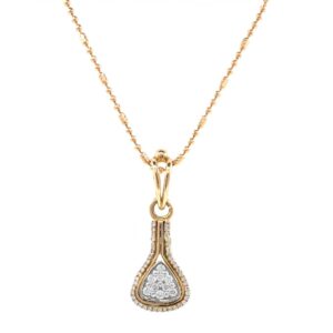 Jeune diamond pendant in rose gold 8shp62