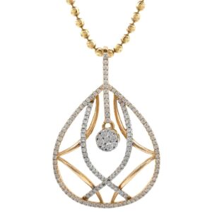 Invidebit Diamond Pendant in Rose gold 8SHP35