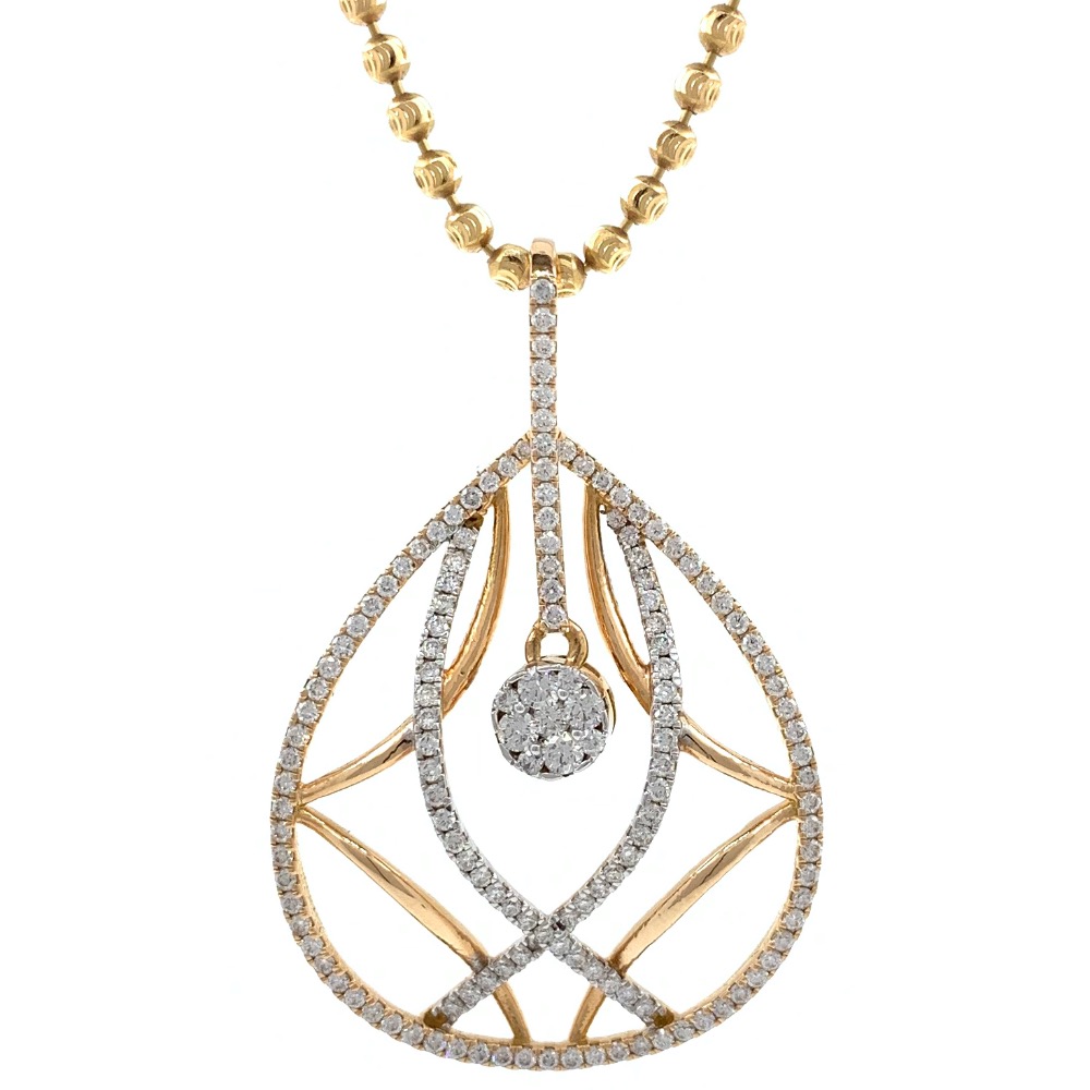 Invidebit Diamond Pendant in Rose gold 8SHP35 - Image 2