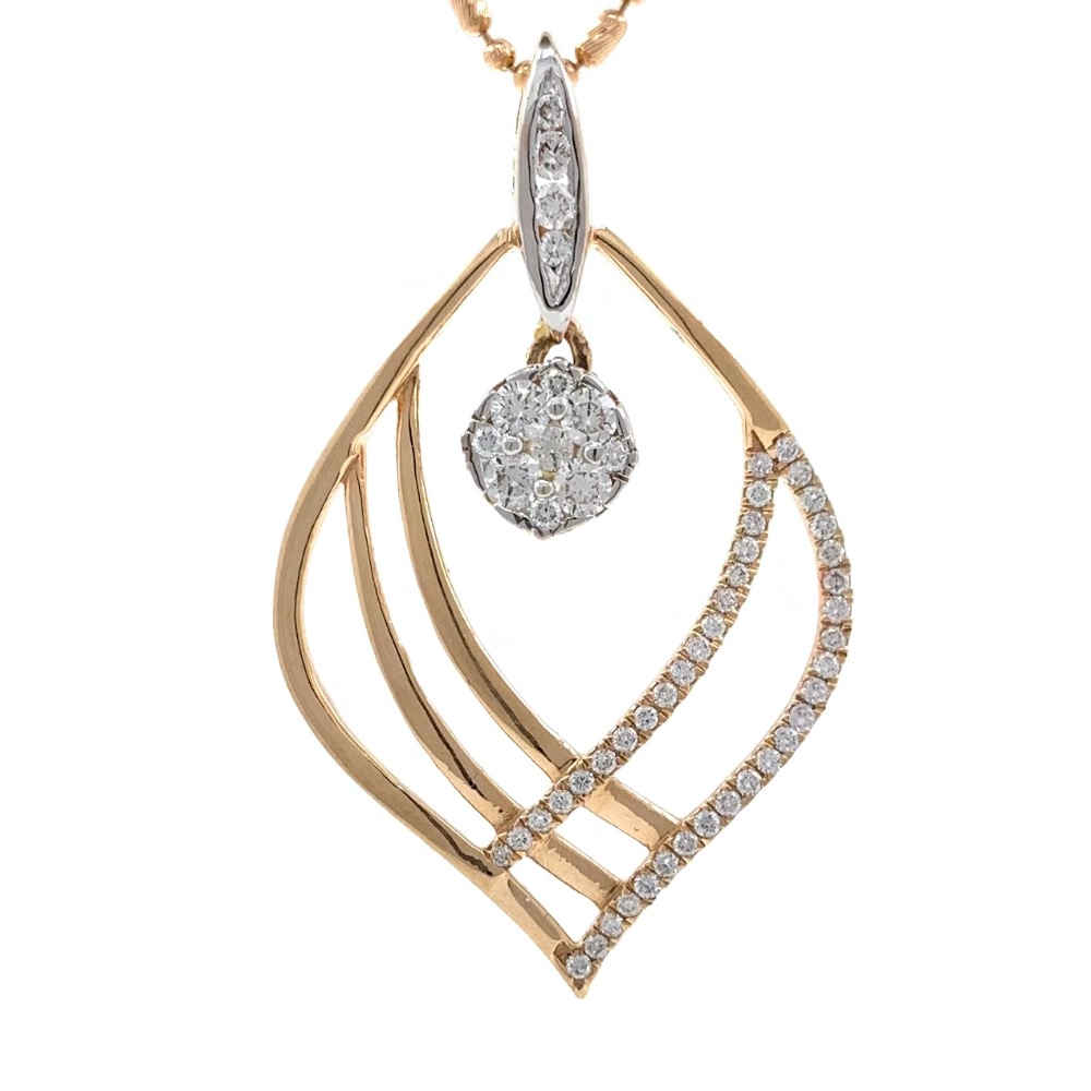 Delicada Diamond Pendant in rose gold 8SHP19 - Image 2