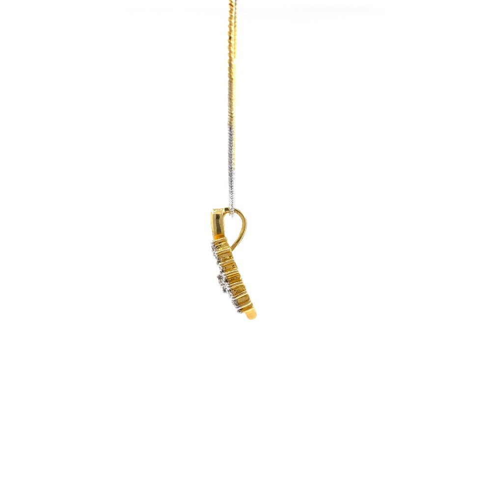 Linda Diamond Pendant in Yellow Gold 7SHP59 - Image 5
