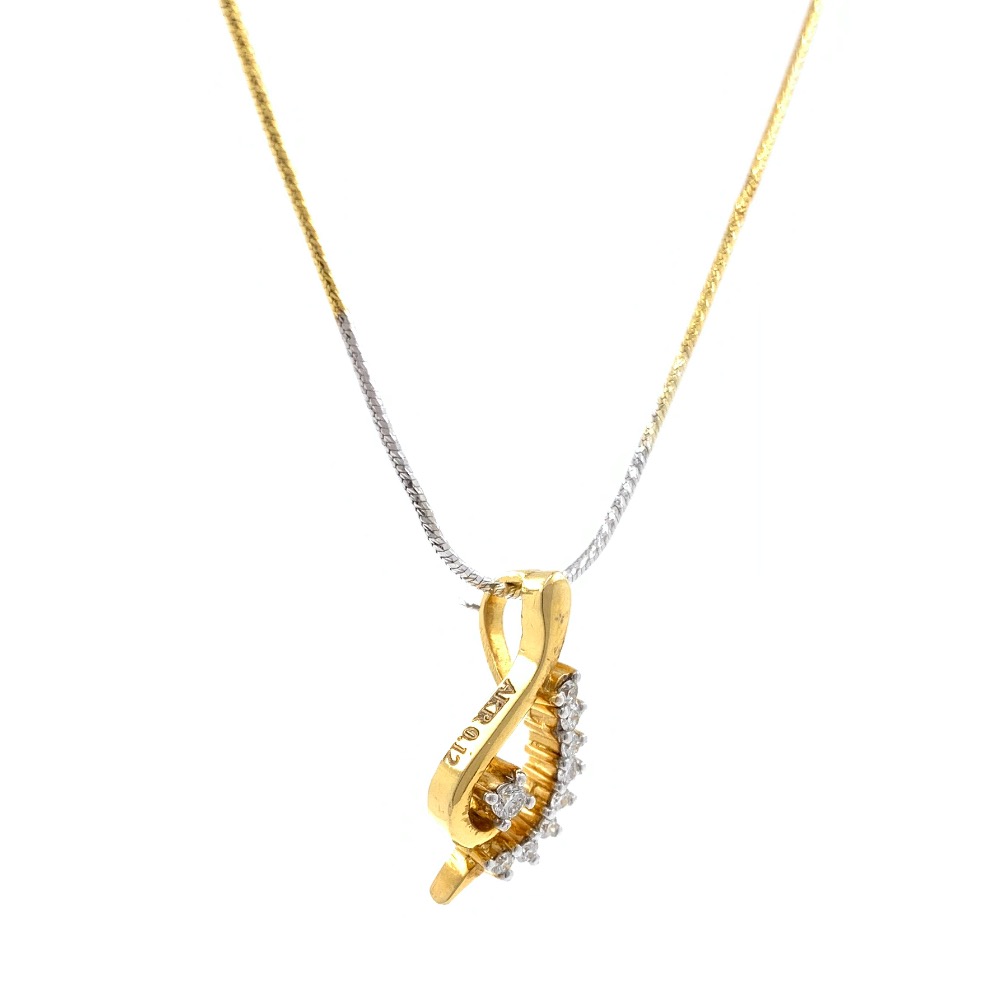 Linda Diamond Pendant in Yellow Gold 7SHP59 - Image 4