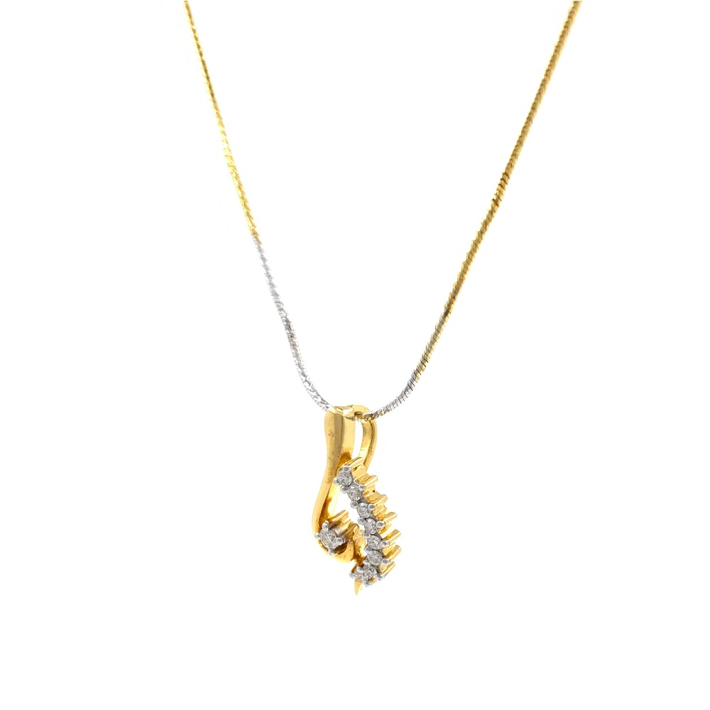 Linda Diamond Pendant in Yellow Gold 7SHP59 - Image 3